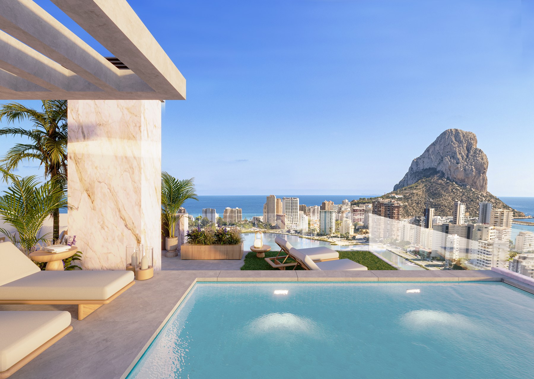 Camporrosso Towers Calpe terrace view
