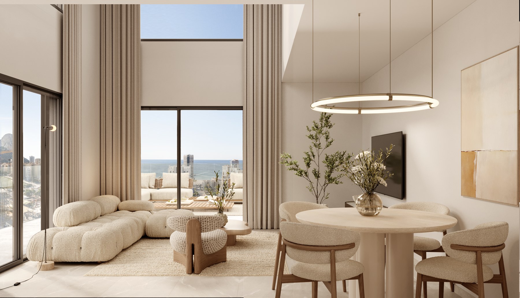 Camporrosso Towers Calpe interior living and dining