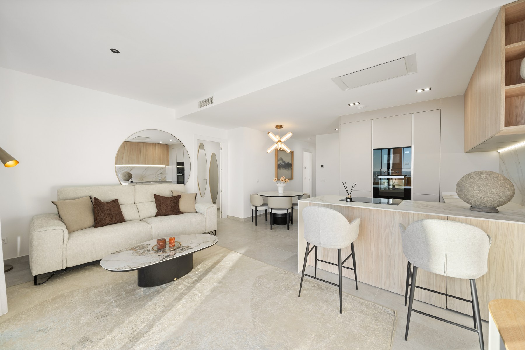 Golden Leaves Tower Calpe pilot apartment interior
